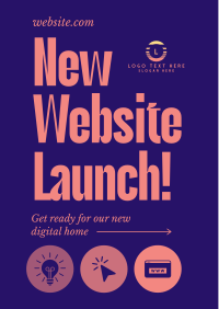 Corporate Website Launch Flyer Design