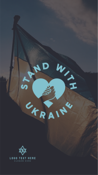 Stand with Ukraine Facebook Story Design