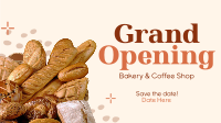Bakery Opening Notice Facebook Event Cover Design