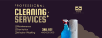 Professional Cleaning Services Facebook Cover Design