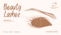 Beautiful Lashes Business Card Image Preview