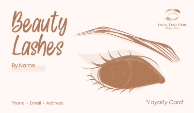 Beautiful Lashes Business Card Image Preview