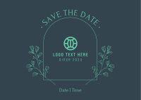 Simple Save the Date Postcard Image Preview