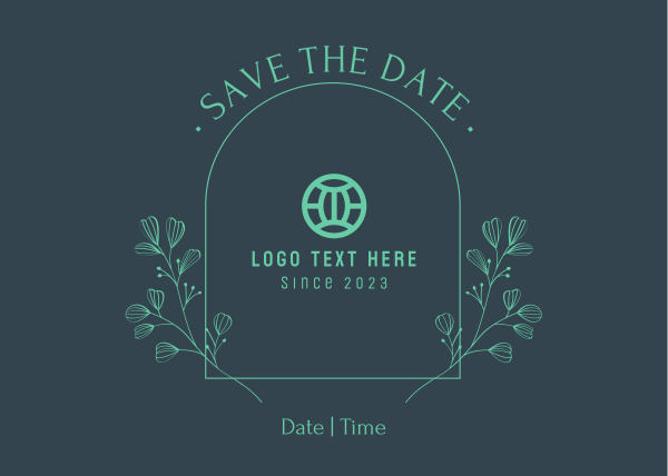 Simple Save the Date Postcard Design Image Preview