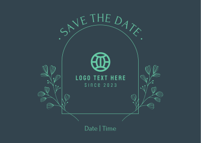 Simple Save the Date Postcard Image Preview