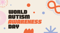 Abstract Autism Awareness Facebook Event Cover Design