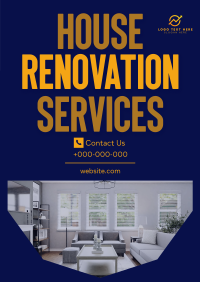Renovation Services Poster Design