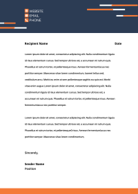 Clean Modern Business Letterhead Image Preview