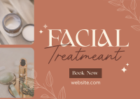 Beauty Facial Spa Treatment Postcard Design