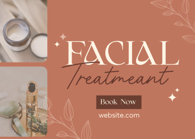 Beauty Facial Spa Treatment Postcard Image Preview