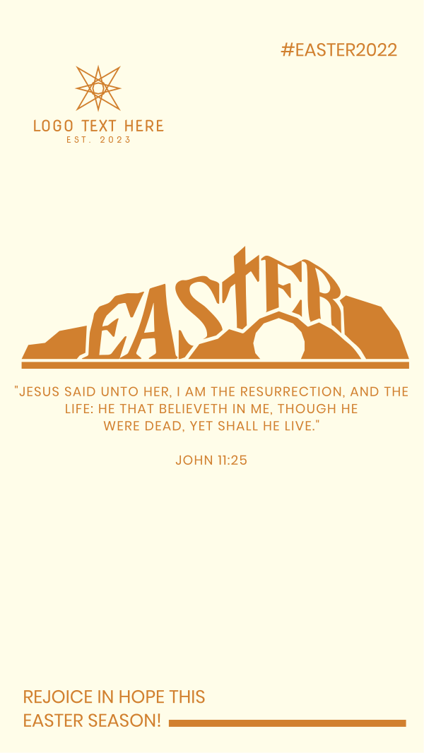 Easter Mountain Instagram Story Design Image Preview