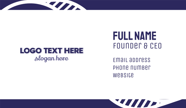 Traditional & Modern Text Font Business Card Design Image Preview