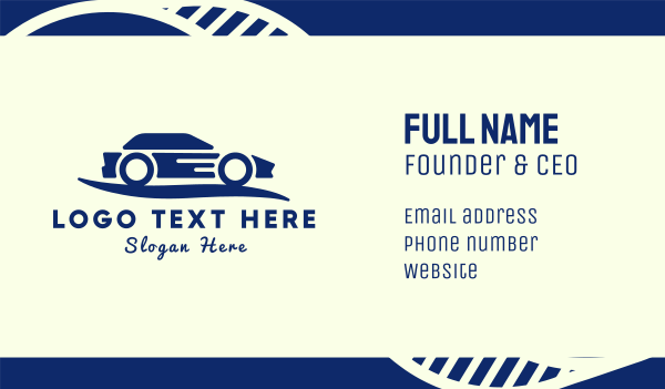 Generic Blue Car Business Card Design Image Preview