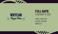 Leaf Environmental Wordmark Business Card Image Preview