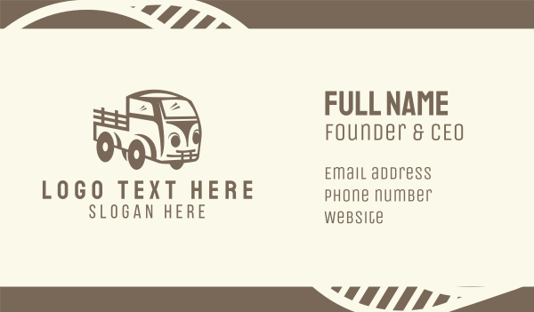 Old Farm Truck Business Card Design Image Preview