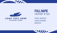 Airplane Wings Business Card Design