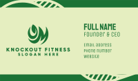 Natural Leaf Letter M Business Card Image Preview