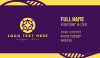 Yellow North Star Business Card Image Preview
