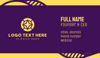 Yellow North Star Business Card Image Preview