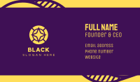 Yellow North Star Business Card Image Preview