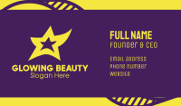 Yellow Dancing Star Business Card Image Preview