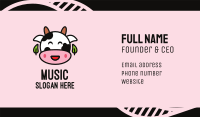 Organic Happy Cow Farm Business Card Image Preview