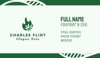 Flaming Cannabis Business Card Image Preview