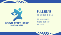 Blue People Organization  Business Card Image Preview