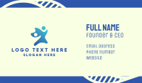 Blue People Organization  Business Card Image Preview