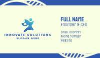 Blue People Organization  Business Card Image Preview