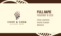 Cooking Chef Cartoon Business Card Image Preview