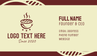 Hot Barbecue Grill Business Card Design