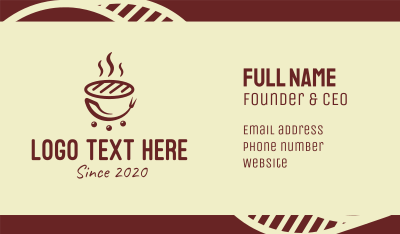 Hot Barbecue Grill Business Card Image Preview