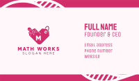 Pink City Heart Tag Lettermark Business Card Image Preview