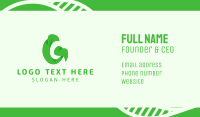 Green Plant Letter G Business Card Image Preview