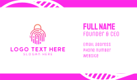 Fingerprint Biometric Lock Business Card Preview