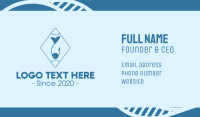 Blue Fishing Hook Business Card Image Preview