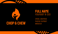 Fire Flame Person Business Card Image Preview