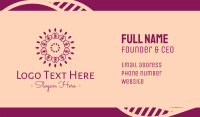 Organic Flower Spa Business Card Image Preview