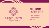 Organic Flower Spa Business Card Image Preview