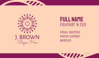 Organic Flower Spa Business Card Image Preview