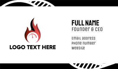 Fire Gauge Business Card Image Preview