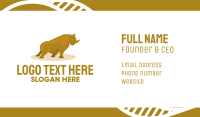 Gold Rhino Business Card Design