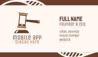Brown Mobile Justice Business Card Image Preview
