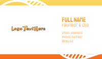 Dirty Sketch Wordmark Business Card Image Preview