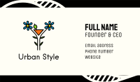 Organic Cocktail Flower Drink Business Card Image Preview
