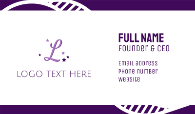Magical Lettermark Business Card Image Preview