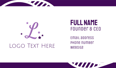 Magical Lettermark Business Card