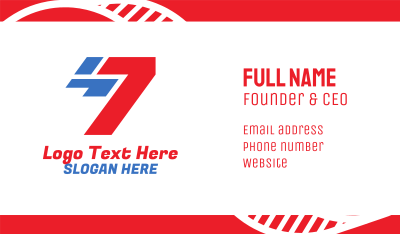 Racing Tech Number 7 Business Card Image Preview