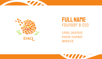 Marigold Flower Business Card Image Preview